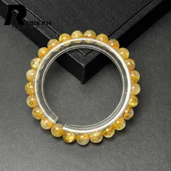 【限定1個】レアEU製★ROBEAN・極!極満針ルチルクォーツ★ブレスレット パワーストーン 天然石 金運 お守り プレゼント1 7.3-7.8mm M0104425