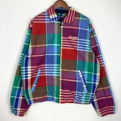 【中古品】POLO SPORTS ポロスポーツ ZIP CHECK JACKET ジップ チェック ジャケット ライトアウター スイングトップ ラルフローレン 【147-260128-ko-13-tei】