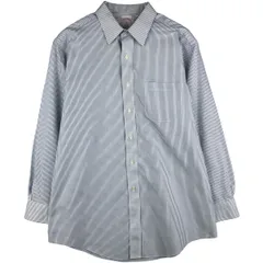 古着 ブルックスブラザーズ Brooks Brothers 346 長袖 コットンストライプシャツ メンズL相当/eaa611723