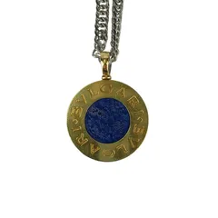 ※ゼウス様専用 BVLGARI ブルガリ ネックレス ブルガリブルガリ イエロー シルバー ネイビー ブラック K18 ステンレス ラピスラズリ オニキス ユニセックス ペンダント