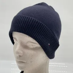 KO3799□トミーヒルフィガー ニット キャップ ニット帽 ネイビー 未使用タグ付き