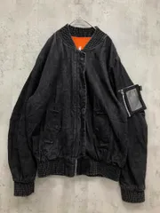 1987 Studio 1987T15SS002 Bomber Denim Jacket Stone Washed ブルゾン ジャケット sizeL/黒系 ◆■◎メンズ