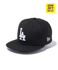 【ムラスポ公式】新品 NEW ERA ニューエラ キャップ キッズ ジュニア 子供 Youth 9FIFTY ロサンゼルス・ドジャース ブラック×ホワイト 14524538