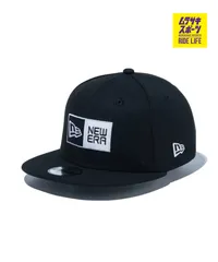 【ムラスポ公式】新品 NEW ERA ニューエラ キャップ キッズ ジュニア 子供 帽子 Youth 9FIFTY ボックスロゴ ブラック×ホワイト 14524540