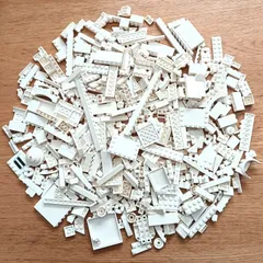 レゴ 正規品 中古 まとめ売り 約700g 白 大量 レゴブロック【管理番号：3057】