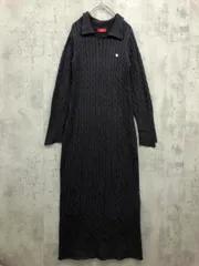 LAGUNAMOON ラグナムーン POLO BCS コラボ 032460303901 ケーブルニット ワンピース sizeS/グレー ◆■ レディース