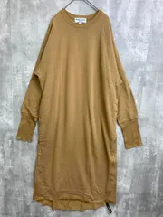 Americana アメリカーナ 日本製 起毛 スウェット サイドジップ ワンピース ベージュ ■■ レディース