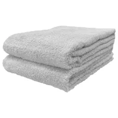 泉州タオル ロングフェイスタオル はんなり 2枚セット ねずみ 約32×100cm 綿100% 吸水 吸水 速乾 柔らかい手触り 新品 未使用 まとめ買い