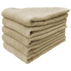 泉州タオル ロングフェイスタオル はんなり 5枚セット うすちゃ 約32×100cm 綿100% 吸水 吸水 速乾 柔らかい手触り 新品 未使用 まとめ買い