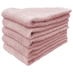 泉州タオル ロングフェイスタオル はんなり 5枚セット もも 約32×100cm 綿100% 吸水 吸水 速乾 柔らかい手触り 新品 未使用 まとめ買い