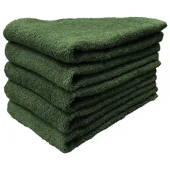 泉州タオル ロングフェイスタオル はんなり 5枚セット よもぎ 約32×100cm 綿100% 吸水 吸水 速乾 柔らかい手触り 新品 未使用 まとめ買い