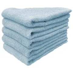 泉州タオル ロングフェイスタオル はんなり 5枚セット みず 約32×100cm 綿100% 吸水 吸水 速乾 柔らかい手触り 新品 未使用 まとめ買い