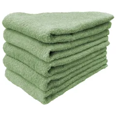 泉州タオル ロングフェイスタオル はんなり 5枚セット わかば 約32×100cm 綿100% 吸水 吸水 速乾 柔らかい手触り 新品 未使用 まとめ買い