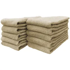 泉州タオル ロングフェイスタオル はんなり 10枚セット うすちゃ 約32×100cm 綿100% 吸水 吸水 速乾 柔らかい手触り 新品 未使用 まとめ買い