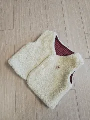 バンブーベベ ボア リバーシブル ベスト 80