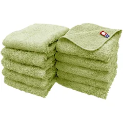 今治タオル タオルハンカチ 10枚セット アースカラー グリーン 約20×20cm 綿100% 吸水 吸水 速乾 柔らかい手触り 新品 未使用 まとめ買い