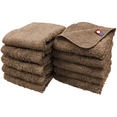 今治タオル タオルハンカチ 10枚セット アースカラー ブラウン 約20×20cm 綿100% 吸水 吸水 速乾 柔らかい手触り 新品 未使用 まとめ買い