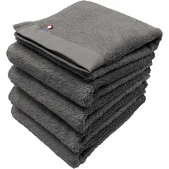 今治タオル フェイスタオル 5枚セット アースカラー チャコール 約34×86cm 綿100% 吸水 吸水 速乾 柔らかい手触り 新品 未使用 まとめ買い