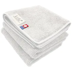 今治タオル タオルハンカチ 3枚セット メンズカラー ホワイト 約25×25cm 綿100% 吸水 吸水 速乾 軽量 新品 未使用 まとめ買い