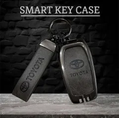 ⭐️▼早い者勝ち！無くなり次第終了▼⭐️トヨタ用 キーケース ランクル  シエンタ プリウス 簡単装着 アルファード/ヴェルファイア ノア/ヴォクシープリウス  ランクル キーカバー 緑 黒 灰色 グリーン ブラック グレー★大人気ミニバン系キーケース 再入荷