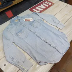 【リーバイス】 1955年 ショートホーン ウエスタンシャツ ソーツゥース/色落ち LEVIS 1950's MODEL【送料無料】