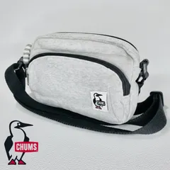 CHUMS チャムス　 ワンポイントロゴ　スウェット ショルダーポーチ ショルダーバッグ サコッシュ グレー