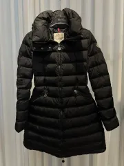 モンクレール フラメッテ ロング ダウン レディース ブラック