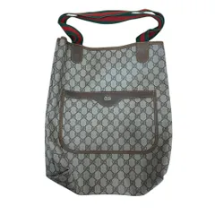 ◆GUCCI グッチ ショルダー トート バッグ GG スプリーム プラス シェリーライン オールドグッチ ヴィンテージ 中古品 Q100995NB