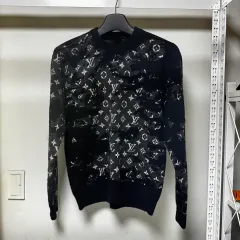 ルイヴィトン ディストレスト モノグラム ウール ニット S
