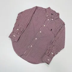 4t 110 ラルフローレン Polo Kids レッド ストライプ シャツ