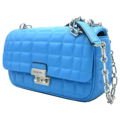 【新品】マイケルコース ショルダーバッグ MICHAEL KORS TRIBECA レザー キルティング ラージ チェーンショルダー 2WAY 斜め掛け 30R4S1SL3L SNTORINI BLUE (ライトブルー系) ブティック レディース 送料無料