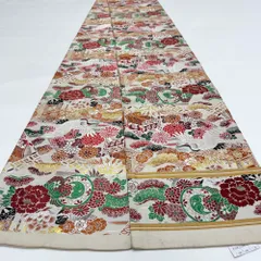 丸帯 アンティーク ヴィンテージ 全通 金帯 384cm 花嫁衣装 貸衣装 中古 リサイクル 結婚式 婚礼 着付け 舞台 きもの 着物 5082