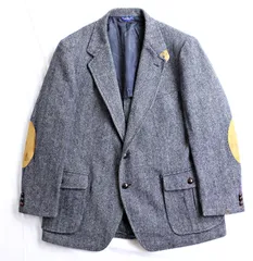 ビンテージ ペンドルトン カントリー調 ツイードジャケット エルボーパッチ クラシック ヘリンボーン Lサイズ相当