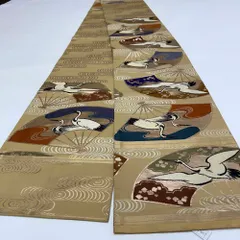 丸帯 アンティーク ヴィンテージ 全通 金帯 402cm 花嫁衣装 貸衣装 中古 リサイクル 結婚式 婚礼 着付け 舞台 きもの 着物 5118