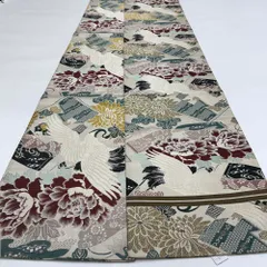 丸帯 アンティーク ヴィンテージ 全通 金帯 380cm 花嫁衣装 貸衣装 中古 リサイクル 結婚式 婚礼 着付け 舞台 きもの 着物 5137