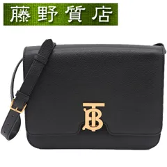 （美品）バーバリー BURBERRY TB ロゴ プレート ショルダーバッグ レザー ブラック 黒 ゴールド金具 2way バッグ 斜め掛け クロスボディ ブランドバッグ セカンドバッグ レディース バーバリーバッグ バーバリーショルダーバッグ 8397
