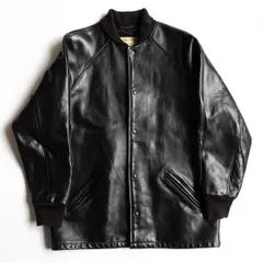 【美品/USA製】SCHOTT【653H/ホースハイド ファラオジャケット】40 ブラック レザー ショット 26010744