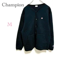 チャンピオン Champion【M】キルティングスウェットカーディガン ジャケットアウター 刺繍ロゴ 人気ブランド シンプル