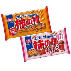 亀田製菓 柿の種＆柿の種梅しそ （2袋）  メール便