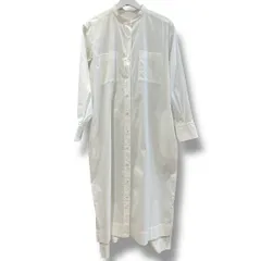 未使用品 M7days エムセブンデイズ ロングシャツワンピース 776-56981 綿混 日本製 ホワイト 白 size2 レディース 春 ゴーゴー古着溝口店 草3145