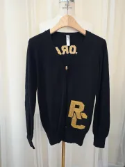 RODEO CROWNS (ロデオクラウンズ) ヴィンテージ レディース 刺繍 カーディガン ブラック