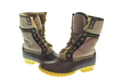 エルエルビーン L.L.Bean USA製 Signature Wicked Good Boots シグネチャー ウィケッド グッド ブーツ レディース靴 ブーツ ムートンブーツ グレー M 24cm 103S-1441のサムネイル