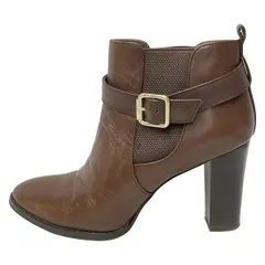 DIANA(ダイアナ) ショートブーツ 24 1/2 レディース美品  - ダークブラウン サイドゴア レザー