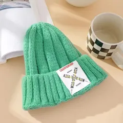 残り在庫グリーンのみ激安販売　ニット帽 レディース