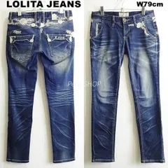 Lolita Jeans　ロリータジーンズ　スキニーデニム　W79cm / W26 / L　ストレッチ　ダークインディゴ　レディース