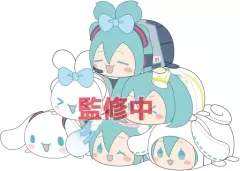 【中古】ぬいぐるみマスコット・ぬいぐるみバッジ 全6種セット 「初音ミク×シナモロール ぽてコロマスコット」