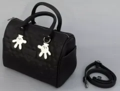 【中古】バッグ ミッキーマウス キルティングミニボストンバッグ ブラック 「ディズニー」