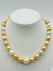 Pearl SHINWA 伊勢本真珠 ネックレス大玉花珠25万円を激安 - メルカリ