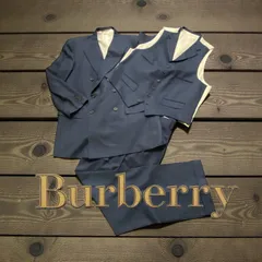 BURBERRY London バーバリーブラックレーベル　スーツ　スリーピースセットアップ　ブラック　3点セット　ビジネススーツ　紺