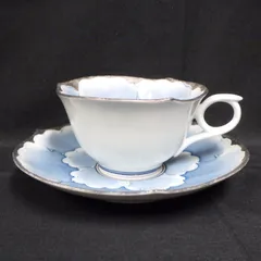 有田焼 文山窯 プラチナ牡丹 輪花浅型 カップ&ソーサー 併売